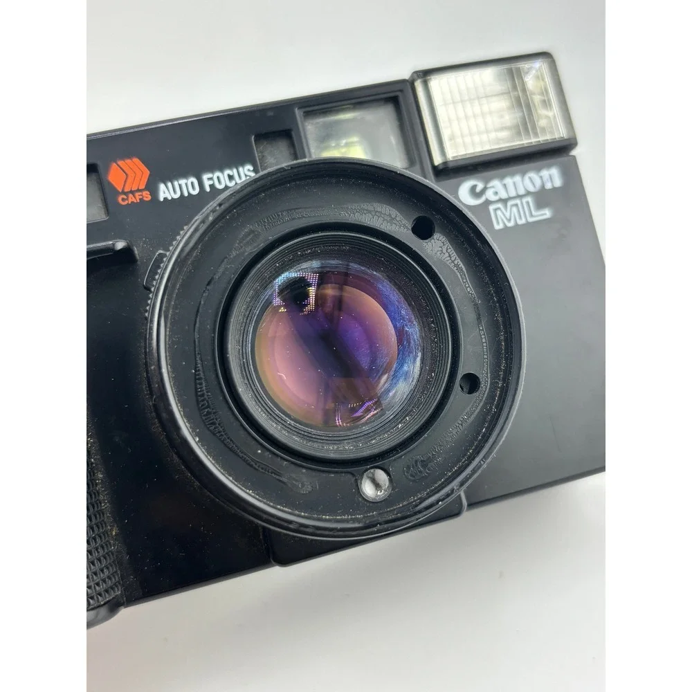 Canon AF35ML Super Sure Shot 35mm Film Camera 40mm f1.9 Lens Black Vintage